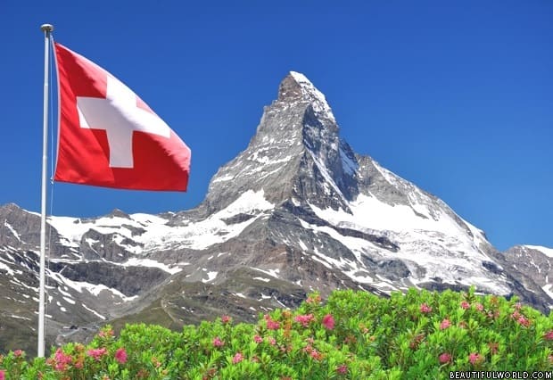 Matterhorn peak in Switzerland